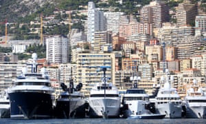 Luxury yachts in Monaco