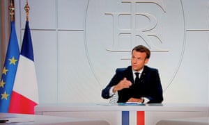 Emmanuel Macron announces new coronavirus restrictions, including a curfew in Paris.