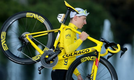 Tadej Pogacar of Slovenia who won the Stage 21 individual time trial from Monaco to Nice last year.