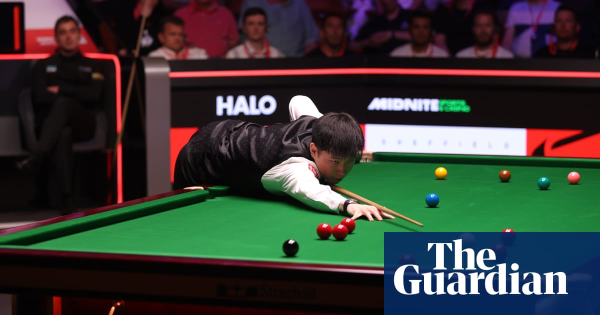 Zhao reels off eight straight frames to leave O'Sullivan in huge Crucible hole