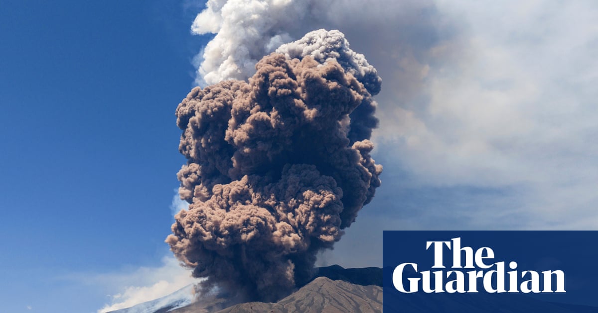 Italy's Mount Etna, Europe's largest active volcano, spews plumes of ash