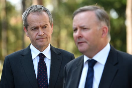 Bill Shorten in April with Anthony Albanese