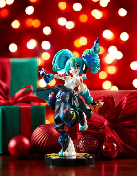 One for J-Pop fans, J-Pop fans the collectible figurine of the computer-generated pop-star Hatsune Miku.
