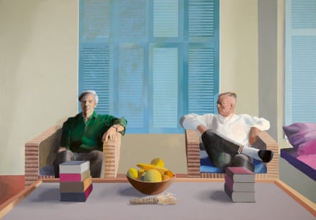 Christopher Isherwood and Don Bachardy, 1968 by David Hockney.