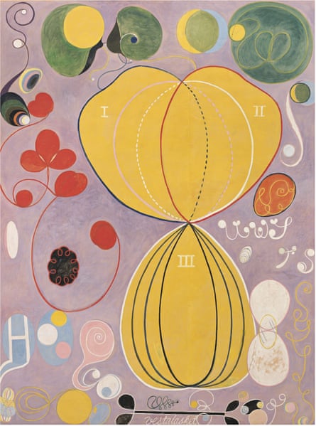 Result of a vegetarian diet? … Af Klint’s Group IV, No 7, Adulthood, 1907, from The Ten Largest series.