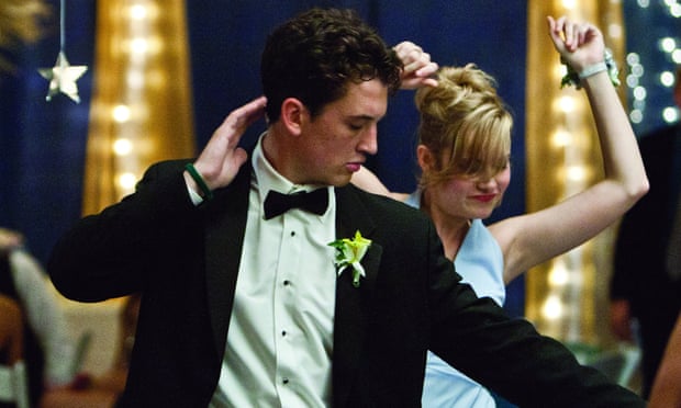 Miles Teller's award-winning performance in The Spectacular Now, with Brie Larson.