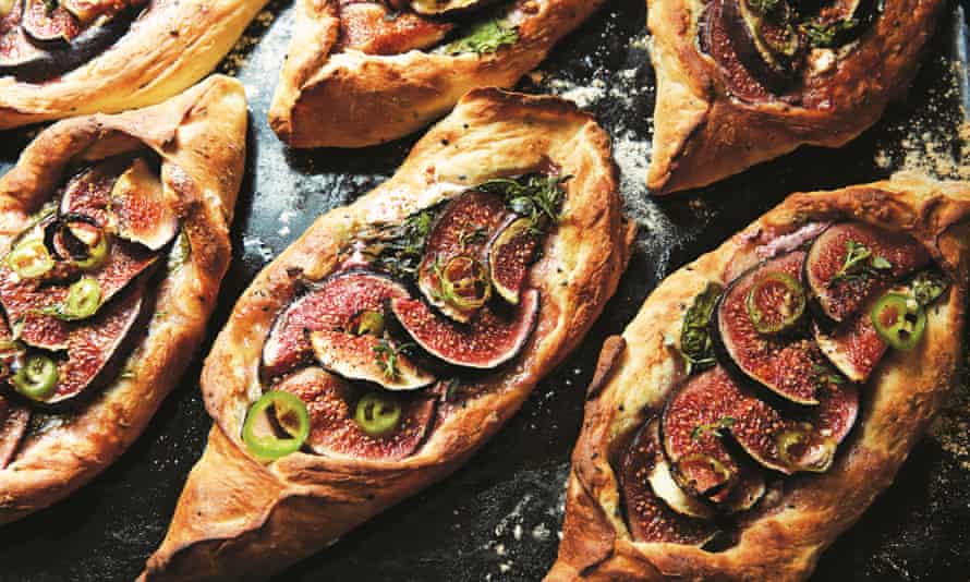 Sarit Packer and Itamar Srulovich’s fig and feta pide.