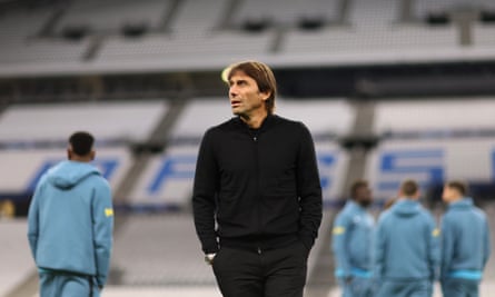Antonio Conte arrives at the stadium during the club’s buildup to the group decider