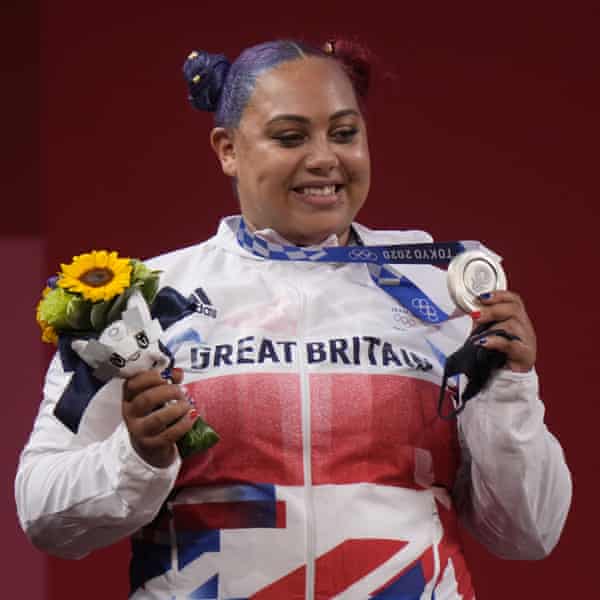 TravelGuides - Weightlifter Emily Campbell: ‘My legs were jelly… I’d achieved everything I’d dreamed of’ | Weightlifting 3 Campbell on the podium.