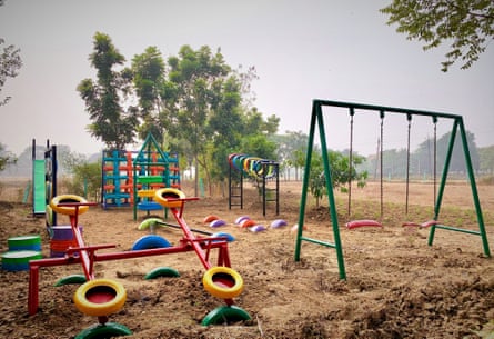 Anthill Creations uses some of India’s 31m tons of scrap material otherwise intended for landfill to create playscapes like this one in Burdwan, West Bengal.
