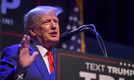 Donald Trump in Davenport, Iowa, on 13 March.