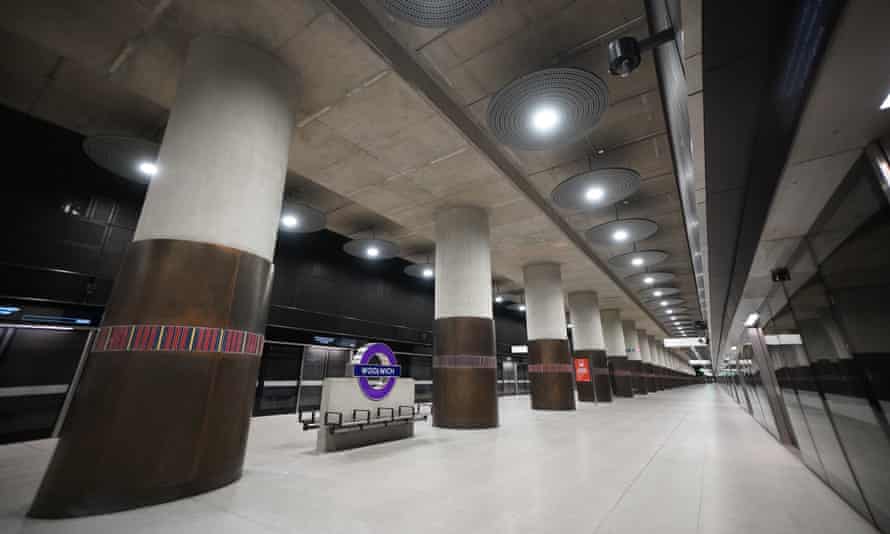 Woolwich’s Elizabeth line station.