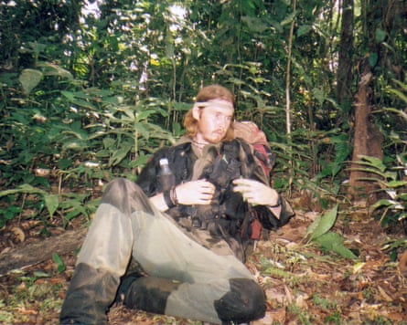 Bushby in stained and patched clothing