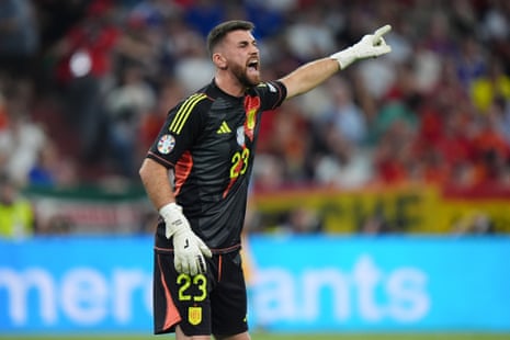 Unai Simon was in the Spain team that beat England in the final of Euro 2024.