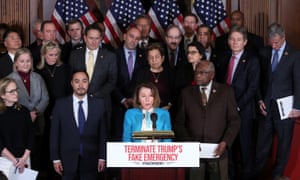 House speaker Nancy Pelosi holds a news conference about the proposed resolution to terminate Donald Trump’s emergency declaration. 3500.jpg?width=300&quality=85&auto=forma
