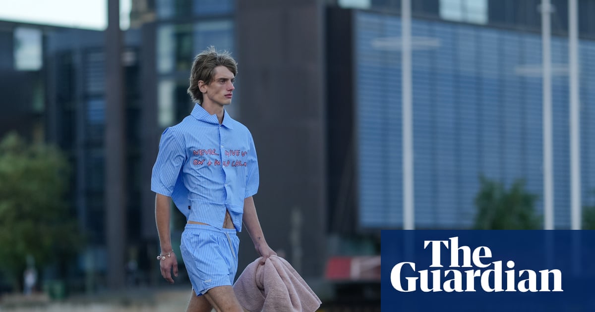 Shrinking shirts, tiny Speedos and ‘thigh guys’: why are men’s clothes suddenly so skimpy?