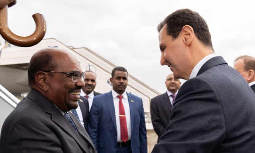 Bashir with Syrian President Bashar al-Assad in 2018.