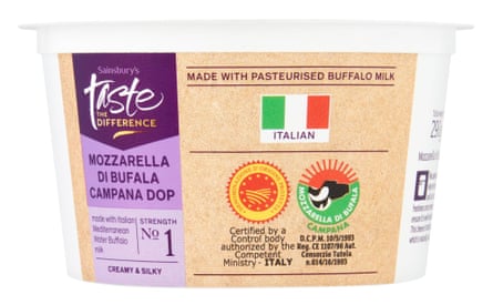 Sainsbury’s Buffalo Mozzarella, Taste the Difference 125g