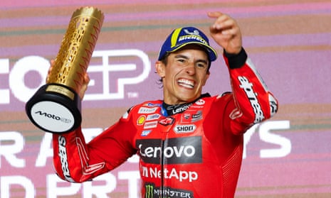 Marc Márquez wins Qatar MotoGP after collision with brother on first lap | MotoGP | The Guardian