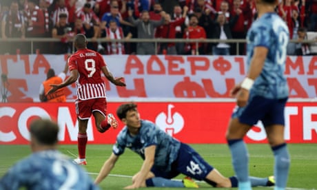 El Kaabi’s double crushes Aston Villa hopes of comeback at Olympiakos