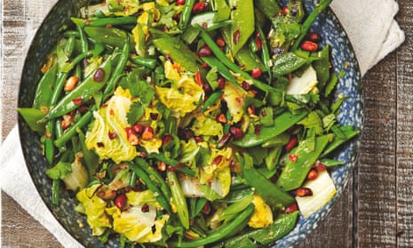 green beans with orange mustard dressing ottolenghi French Beans/Mange Tout With Hazelnut and Orange-By Ottolenghi