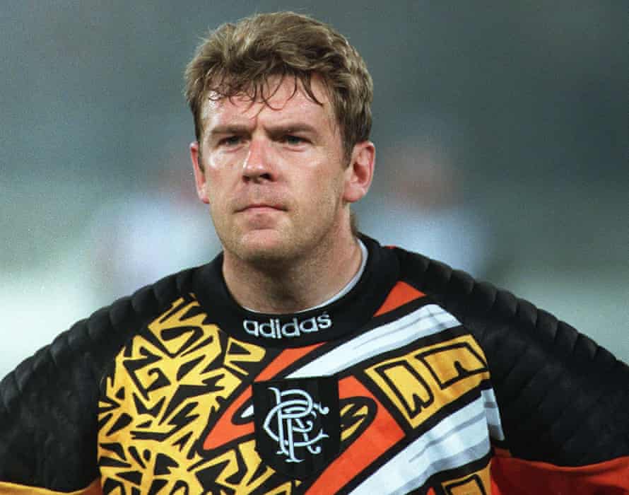 Andy Goram playing for Rangers in 1995.
