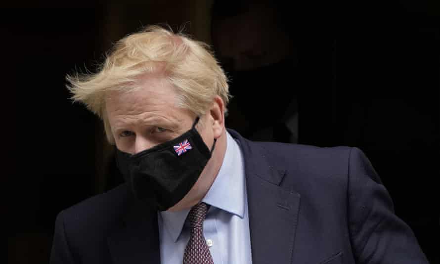 Boris Johnson leaving Downing Street last month.