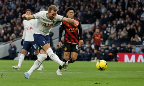 Harry Kane scores a goal for Tottenham