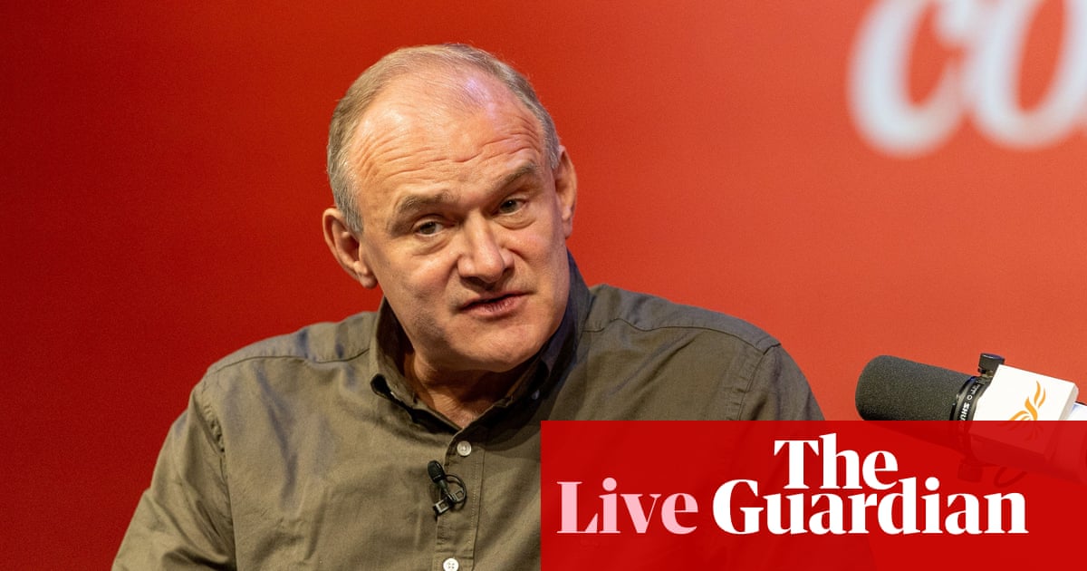 Ed Davey rejects claims party is ‘sleepwalking into irrelevance’ under his leadership – UK politics live