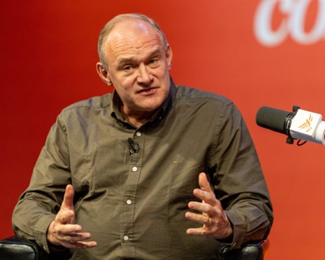 Ed Davey at the Liberal Democrats party conference in Brighton