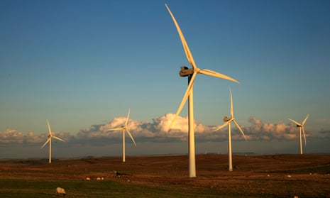 Green Rigg windfarm in Northumberland.