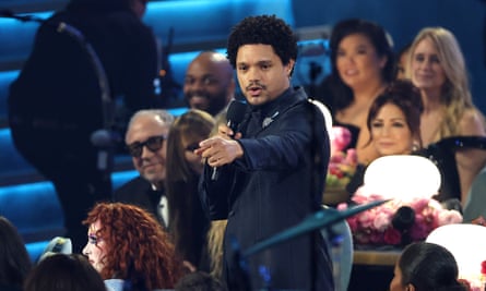 A man hosts an awards show