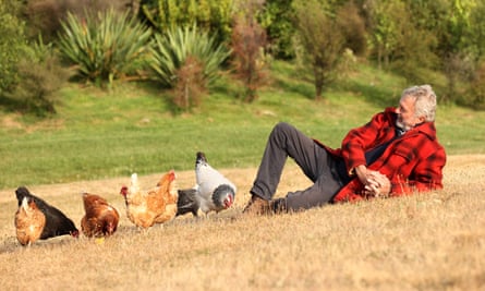 Sam Neill at his home and vineyard in Alexandra, New Zealand