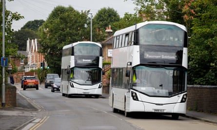 Buses transport workers between Hinkley Point and Bridgwater.