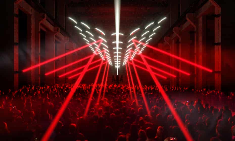 a light installation by Christopher Bauder and Kangding Ray at CTM Berlin