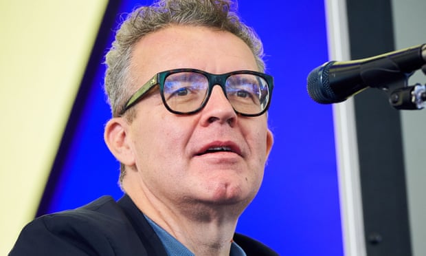 Tom Watson addresses the Byline festival in East Sussex. 