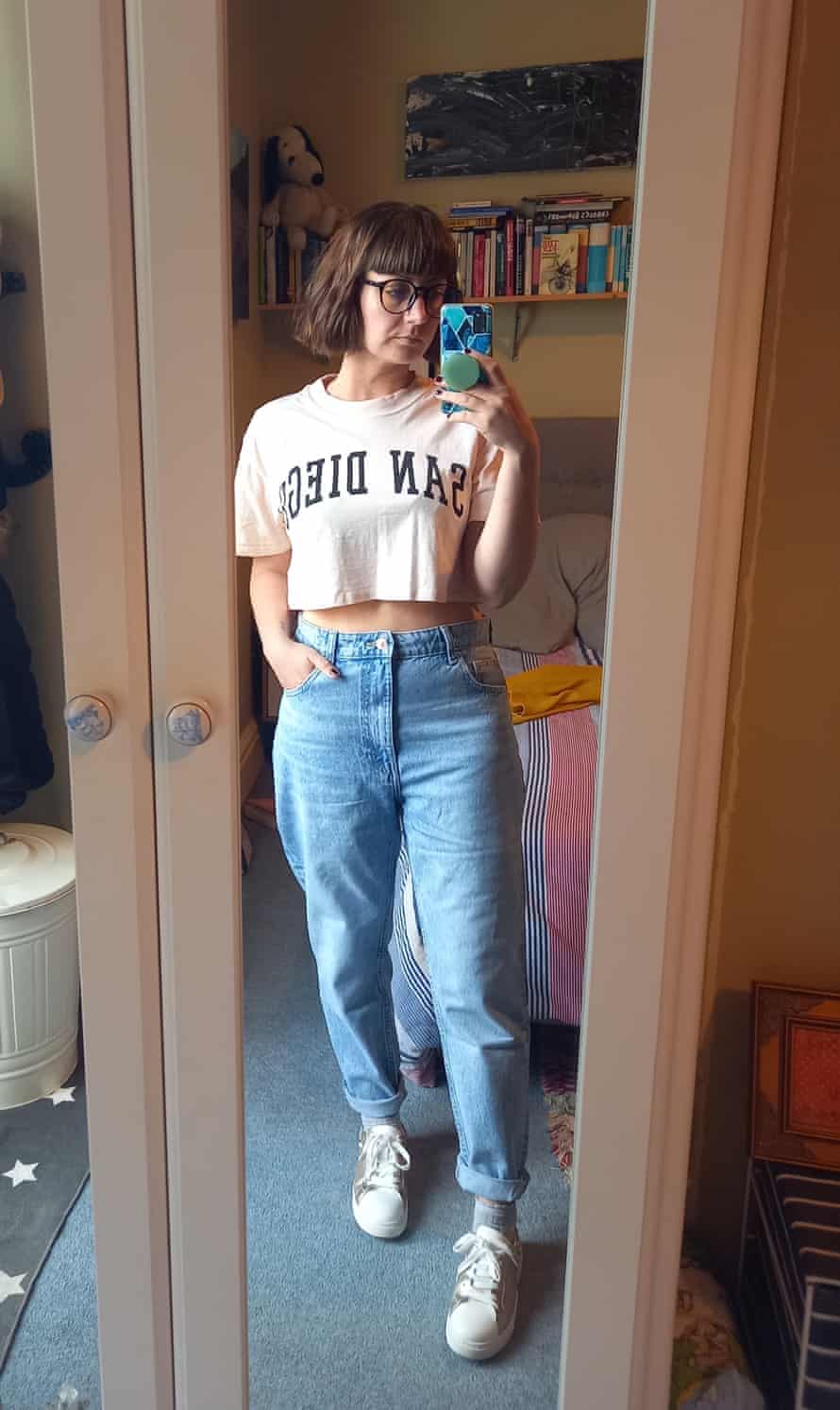 Rachel Morgan’s new jeans and cute top.
