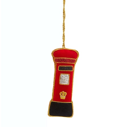 Liberty London Post Box Fabric Ornament