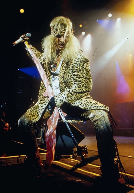 ‘Profoundly juvenile’ … Poison performing in 1985.
