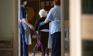 A resident of Eskgreen Care home.