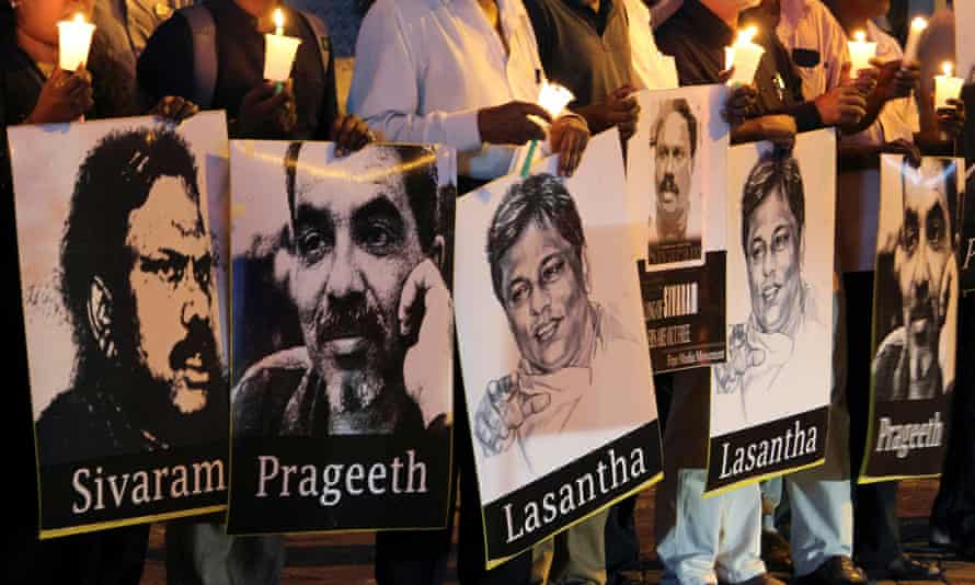 Sri Lankan journalists at the Black January vigil honour colleagues who fell victim to killings and abductions during that month over the years.