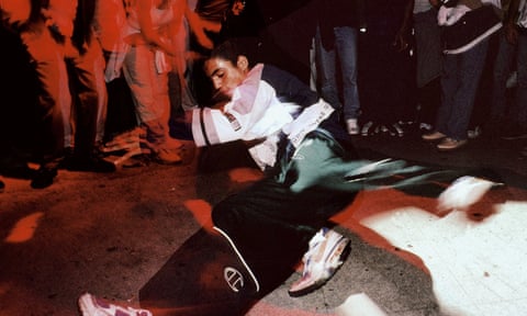 A breakdancer at L’Affranchi in Marseille, circa 1990.