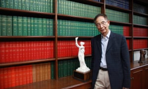 Martin Lee in his Hong Kong chambers in 2018.