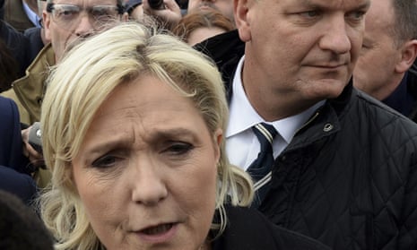 Marine Le Pen and her bodyguard Thierry Légier