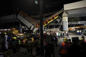 The accident happened around 10.30pm local time on the metro’s Line 12, also known as the Gold Line. It was opened in 2012