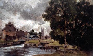 John Constable’s painting Dedham, Lock and Mill