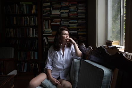 Australian journalist and writer Jackie Dent at her home in Sydney, NSW, Australia.