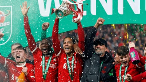 ‘The most special trophy I ever won’: Klopp praises Liverpool after Carabao Cup victory – video 