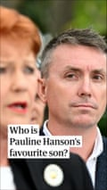 Who is James Ashby? Pauline Hanson's 'favourite son' – video