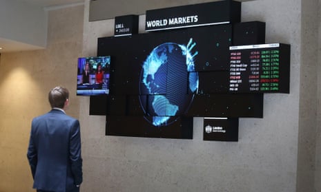 Screens at the London Stock Exchange